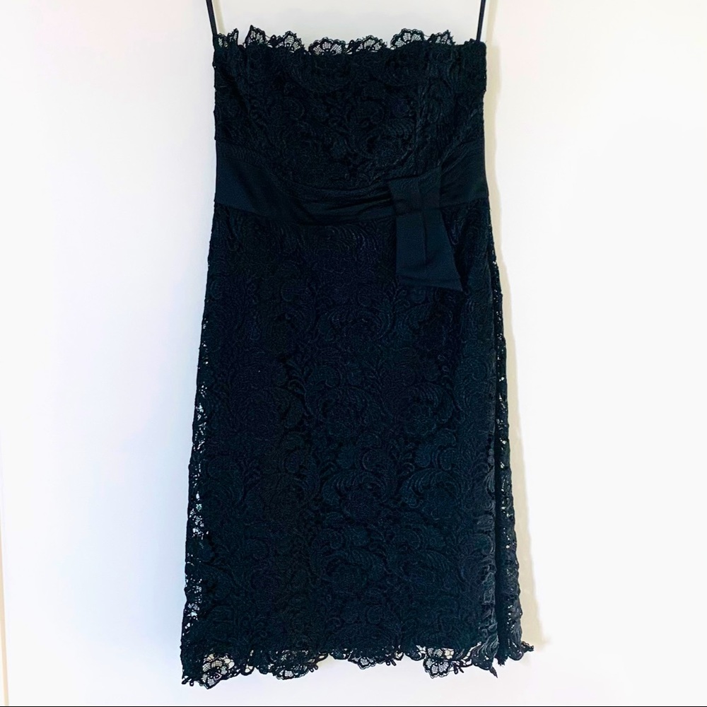 Strapless White House Black Market Cocktail Dress